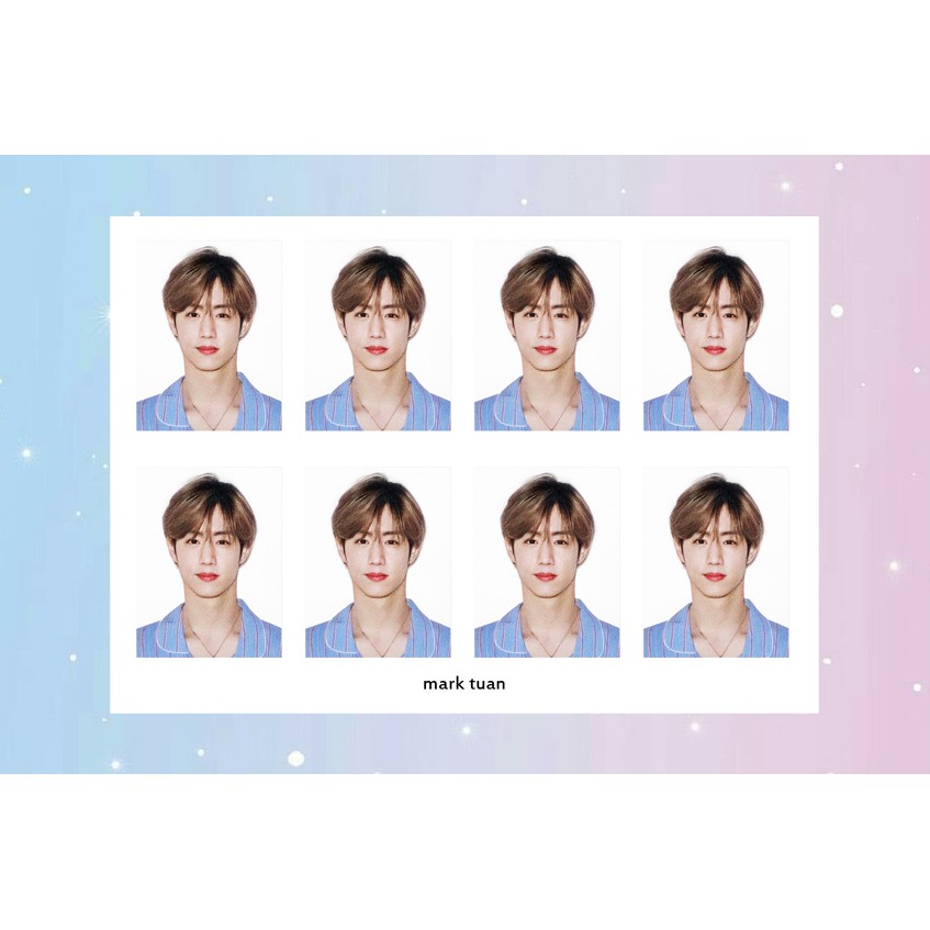 แบบใหม่ Sticker สติ้กเกอร์รูปติดบัตร รูปนักเรียน got7 มีเก็บเงินปลายทาง