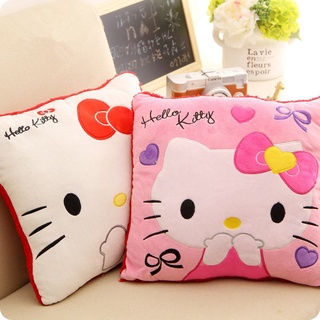 หมอนอิงโซฟา ลายการ์ตูน Hello Kitty น่ารัก สร้างสรรค์ สําหรับตกแต่งบ้าน ออฟฟิศ