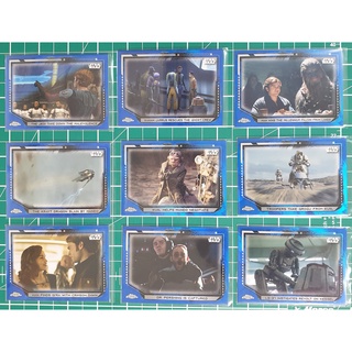 (เซต 9 ใบ)การ์ด Topps Chrome Star Wars Legacy รัน/99