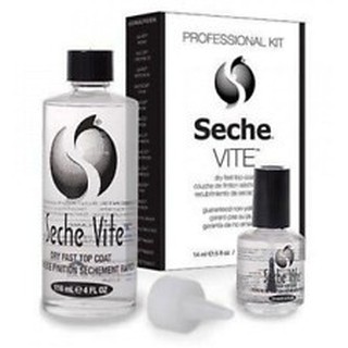 Seche Dry Fast Top Coat Professional Kit (Refill) 14 ml 0.5 oz.and 4oz.118 ml. ท้อปโค้ดแห้งเร็ว เงามาก สีธรรมดาแบบเติม