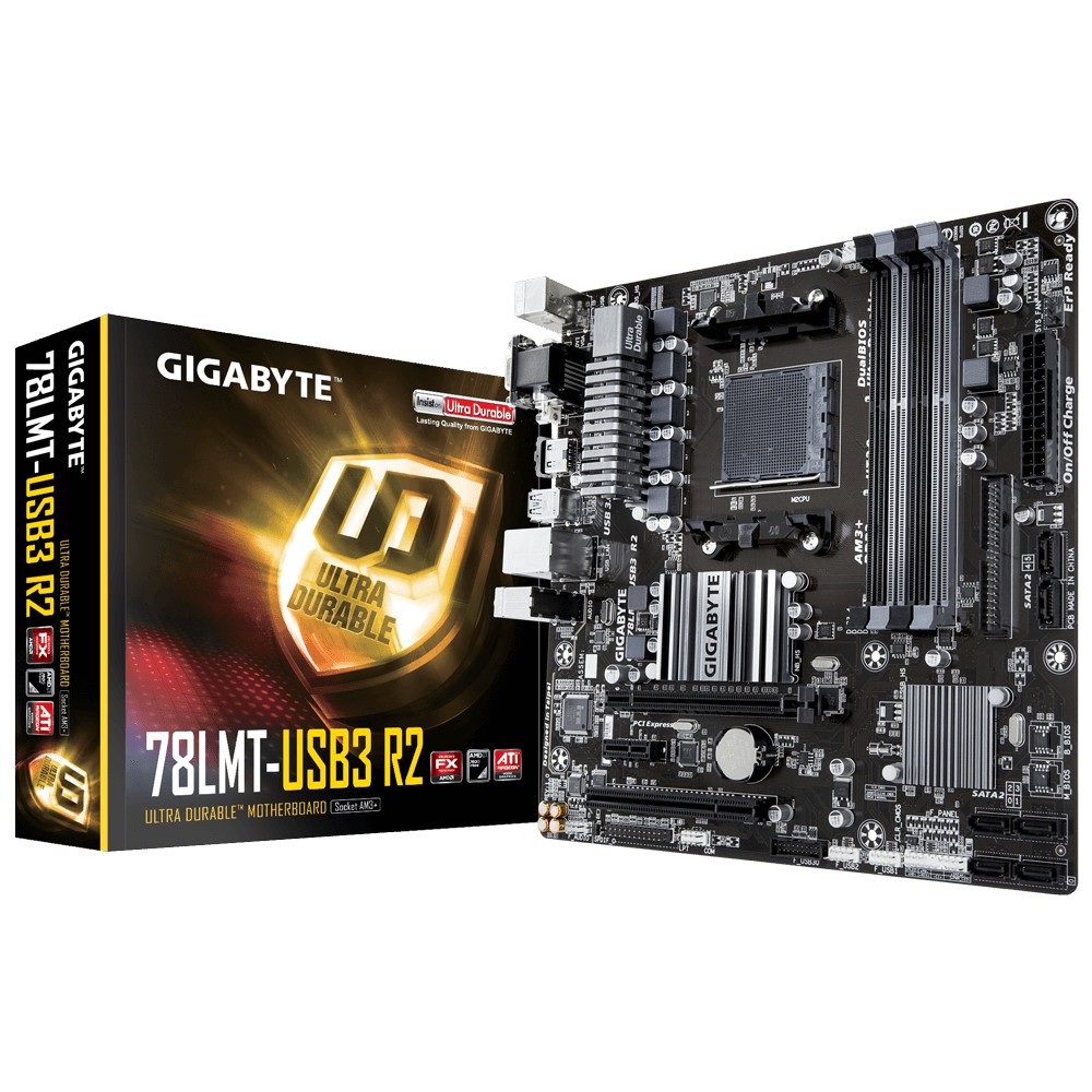 GIGABYTE 78LMT-USB3 R2 MAINBOARD DDR3 Socket AM3+ Supports AMD AM3+ FX-series processors