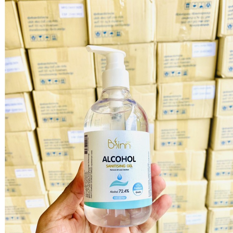 พร้อมส่ง B-finn เจลอนามัย อเนกประสงค์ สูตรอ่อนโยน 72.4% ขนาดใหม่ 300ml. (ตัวแทนตรงจากบริษัทบีฟินน์)