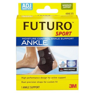 Futuro Sport Moisture Control AnkleSupportฟูทูโร่อุปกรณ์พยุงข้อเท้าปรับกระชับได้