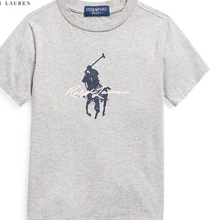 เสื้อยืดลําลอง แขนสั้น คอกลม ทรงหลวม ลาย Ralph Lauren สไตล์คลาสสิก สําหรับสตรีS-5XL