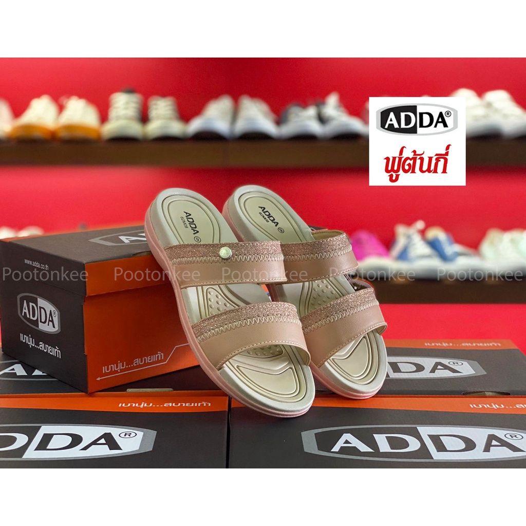 ADDA รองเท้าแตะ แอ๊ดด้า รุ่น 62M08 รองเท้าแตะแบบสวม ไซส์ 4-7 ของเเท้ พร้อมส่ง