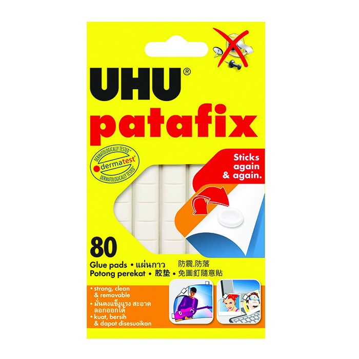 UHU (ยู้ฮู) กาวดินน้ำมัน patafix กาวติดผนัง 60g. - รูปที่ 4