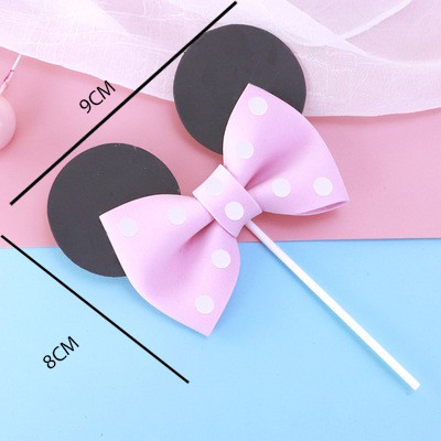 【พร้อมส่ง】ริบบิ้น ลายมิกกี้เมาส์ สําหรับตกแต่งเค้กวันเกิด DIY