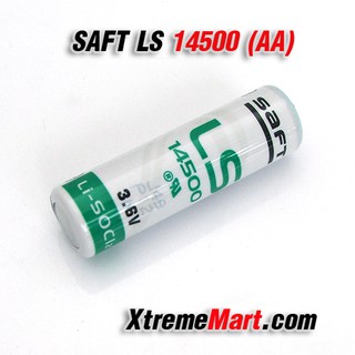 แบตเตอรี่ลิเทียม SAFT LS 14500 3.6V 2600mAh AA Size Lithium Battery ของแท้ 100%(ก้อนละ)