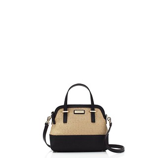 Kate Spade cedar street straw small maise - natural/black **พร้อมส่ง**