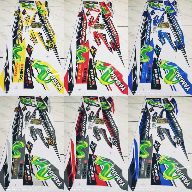 สติ๊กเกอร์สตริป LIS THAILAND MOTORCYCLE VARIATIONS YAMAHA JUPITER Z SPARK 115 MOVISTAR STR