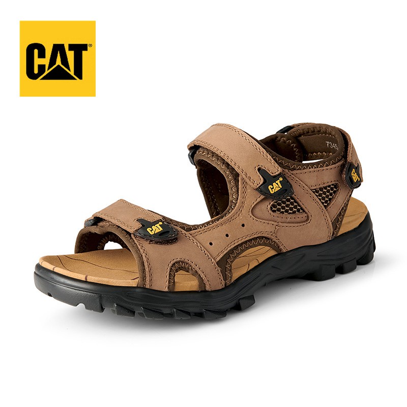 Caterpillar รองเท้าแตะ  หนังวัวชั้นแรก รองเท้ารัดส้น Sandals  SIZE38-46