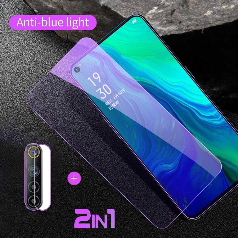 2-in-1 Anti Blue Light Ray กระจกนิรภัย Huawei Nova 9 8SE 7 7SE 6se 7i 5T 5 5i 4E 3i 3 3E Y6 Y6S Y7 Y