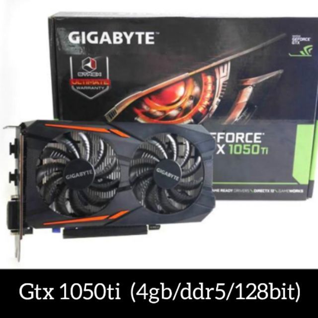 #การ์ดจอ​ #vga​ Gtx​1050​ ti​ (4gb/ddr5/128bit)  ยี่ห้อ​ gigabyte