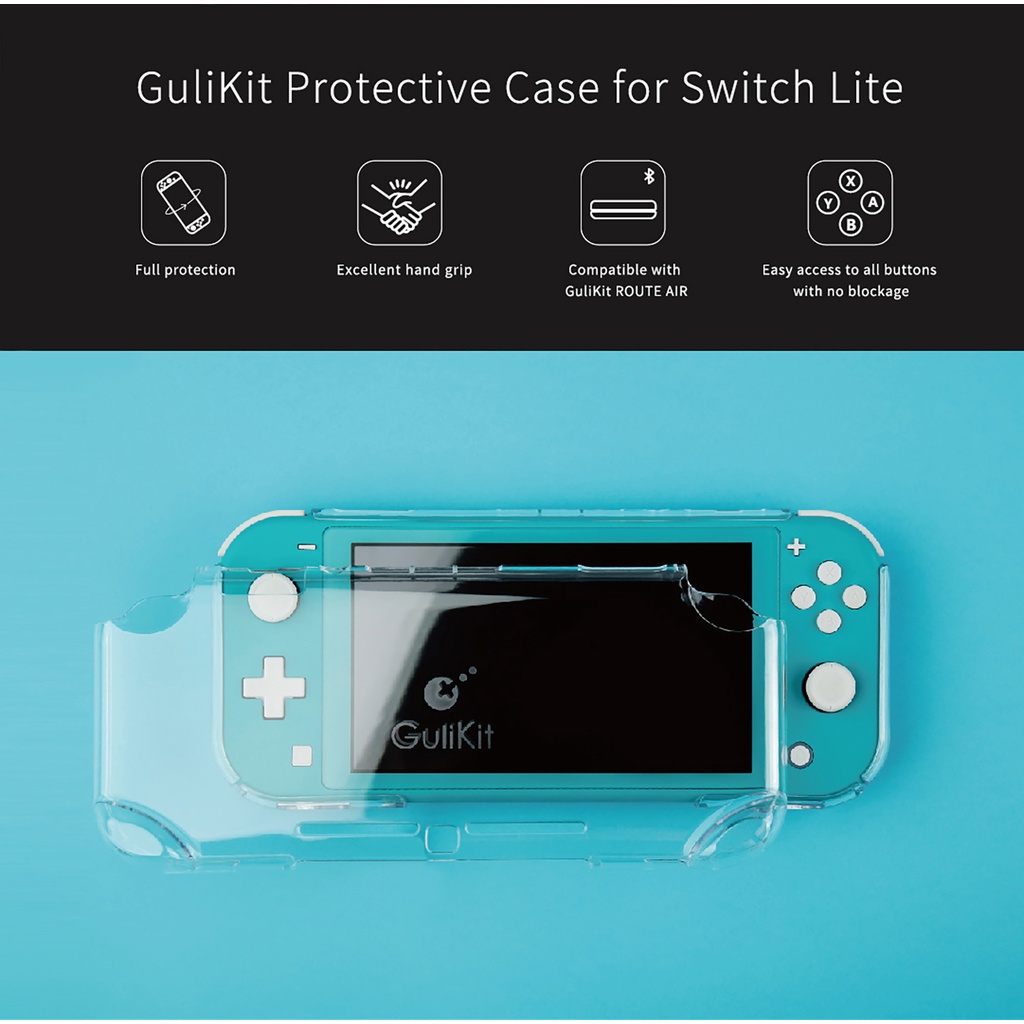 Gulikit NS16 เคสคริสตัล สําหรับ Nintendo Switch Lite ซิลิโคนนิ่ม เคสป้องกัน สําหรับ Switch Lite มือถือ เกมคอนโซล