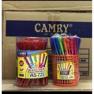 ปากกา Camry 725 50ด้าม/กล่อง (หมึกสีน้ำเงิน/แดง)