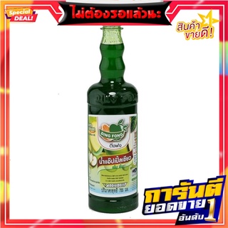 ติ่งฟง น้ำสควอช แอปเปิ้ลเขียว 760 มิลลิลิตร Ding Fong Green Apple Squash 760 ml