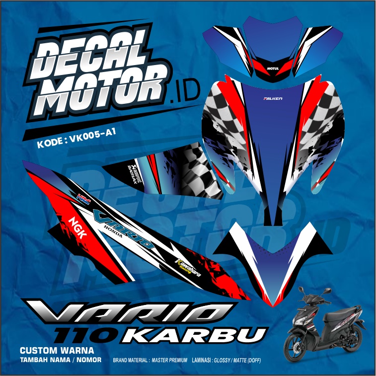Fullbody Decal สติกเกอร์ Vario 110 CW คาร์บูเรเตอร์ ปี 2006 2007 2008 2009 2010 2011 - VK