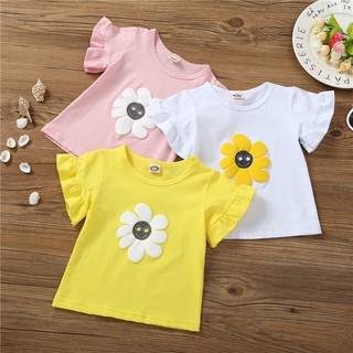 (1-5ปี) เสื้อยืดแขนสั้น Summer Sunflower