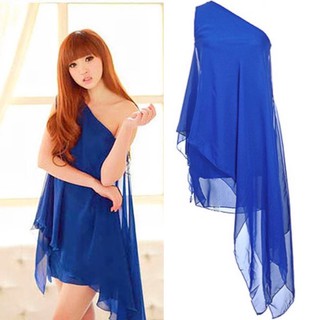 Blue Mini Dress ชุดราตรีสั้น