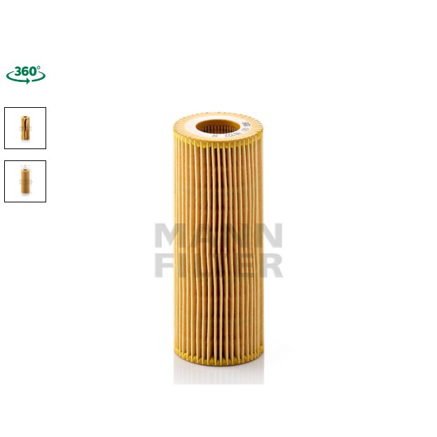 ไส้กรองน้ำมันเครื่อง  BMW E90 (318D, 320D), E60 (520D) / M47 M67 HU722X   MANN 11427787697 OX368D กร