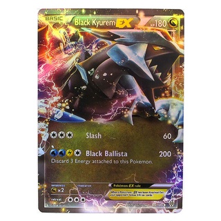 Black Kyurem EX 95/135 คิวเรม ดำ Pokemon Matt Card ภาษาอังกฤษ