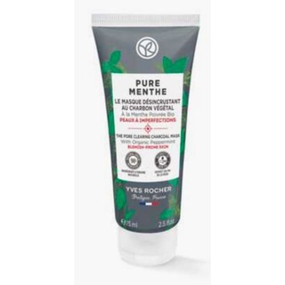 New! Yves Rocher-Pure Menthe the pore clearing charcoal Mask 75ml