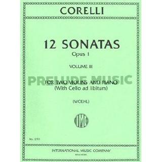 (Violin and Piano) Corelli, A: 12 Sonatas Volume 3 op.1 (IMC1293)