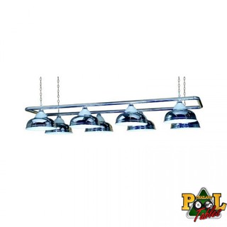 โคมไฟโต๊ะพูล โต๊ะบิลเลียด อลูมิเนียมแบบ 8 ดวง Billiard Lights 8 Shades Aluminium for 10-12 table