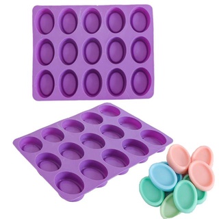 Ellipse silicone mold พิมพ์ซิลิโคน ทำขนม โมล์สบู่ ลายวงรี ทำขนาดประมาน50กรัม