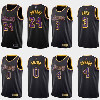 เสื้อกีฬาบาสเก็ตบอล Ace 2020-21 NBA Jersey LA Lakers Bryant Caruso Davis Kuzma สไตล์คลาสสิก