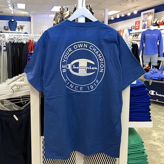 Champion เสื้อยืดแขนสั้นลําลอง ผ้าฝ้าย พิมพ์ลาย อเนกประสงค์ แฟชั่นสําหรับผู้ชาย