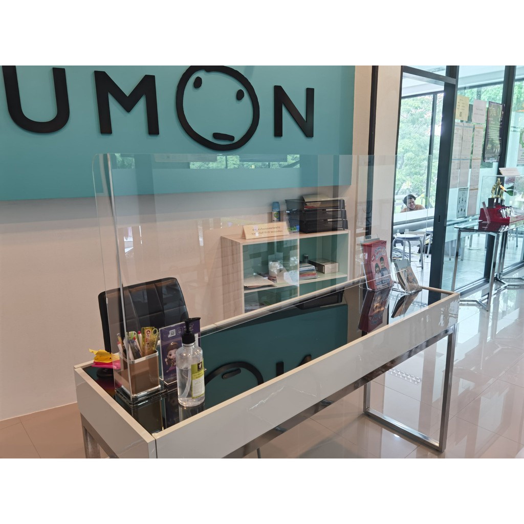 ฉากกั้นอะคริลิคใส ความหนา 3 มม. ขนาด100X80X10ซม. - รูปที่ 7