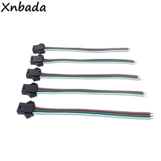 สายเคเบิลเชื่อมต่อ JST 3Pin 3 Pin ตัวผู้ ตัวเมีย สําหรับแถบไฟ LED WS2812B WS2811 WS2812 พิกเซล 10-50 คู่