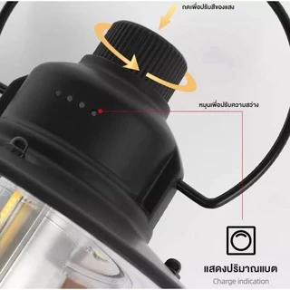 เปลวไฟโคมไฟวินเทจ USB ชาร์จโคมไฟย้อนยุคโลหะโบราณแขวนโคมไฟตั้งแคมป์ไฟสำหรับการใช้งานในร่มกลางแจ้ง ZM2200