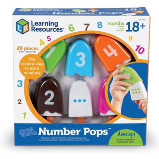 Learning Resources, Number Pop เสริมพัฒนาการตัวเลข 1-10 และฝึกการจับคู่ ของแท้ จากอเมริกา ของเล่นเด็ก 18 เดือนขึ้นไป