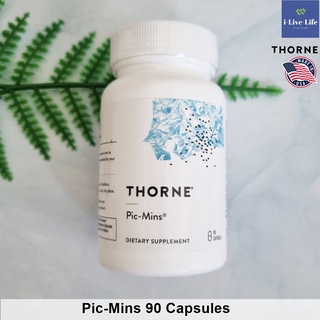 Thorne - Pic-Mins Trace Minerals Zinc Selenium Chromium Manganese Molybdenum Boron Vanadium 90 Capsules แร่ธาตุ 7 ชนิด