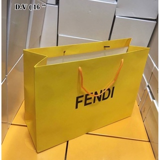 Fendi ถุงกระดาษ ถุงแบรนด์ ไซค์16” ถุงจั๊มโบ้ เฟนดิ