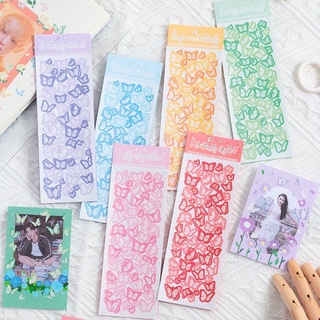 🌟Pastel Butterfly Sticker สติกเกอร์พร้อมส่ง สติกเกอร์ผีเสื้อ สติ๊กเกอร์ รูปผีเสื้อ ผีเสื้อสีพาสเทล ไดคัท