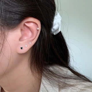 A.piece จิวเงินแท้ [all silver 925] Crystal piercing