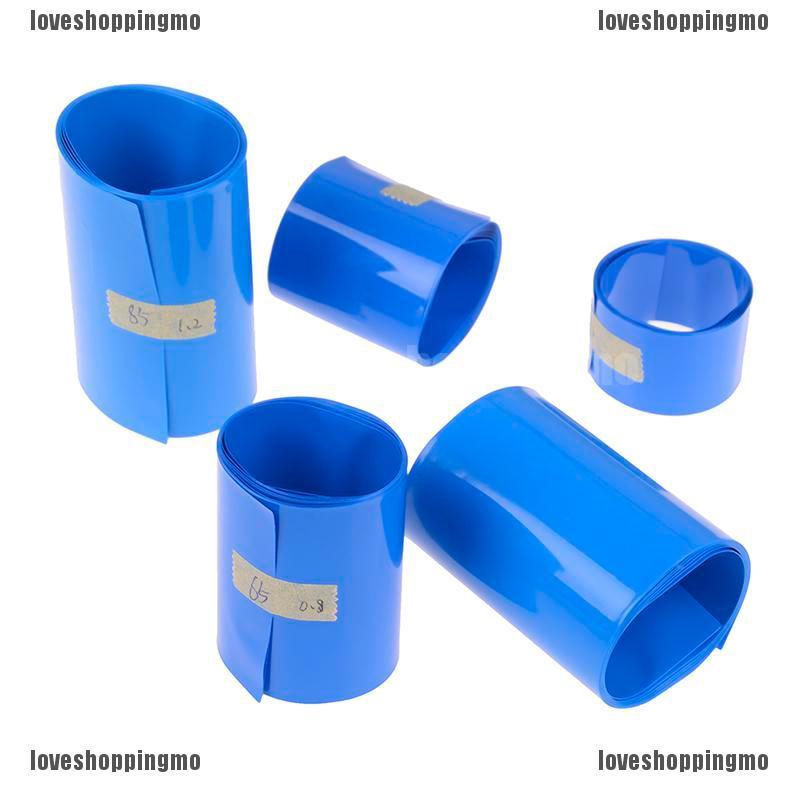 Readystock 18650 Liion Battery Heat Shrink Tube Wrap Skin PVC Shrinkable Film Tape Sleeves