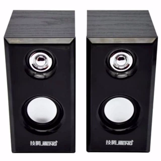 HiFi 3D Bass Speaker ลำโพงคอมพิวเตอร์ ลำโพงไม้ พร้อมเครื่องปรับระดับเสียง ลำโพงคอมUSB ลำโพงต่อTV โทรทัศน์ คอมพิวเตอร์ PC