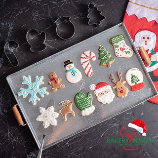 พิมพ์กดคุ้กกี้ ธีมคริสต์มาส 1 ชิ้น ตัวเลือกสินค้า 12 แบบ / Christmas cookies cutters พิมพ์คุ้กกี้ พิมพ์กดคุกกี้