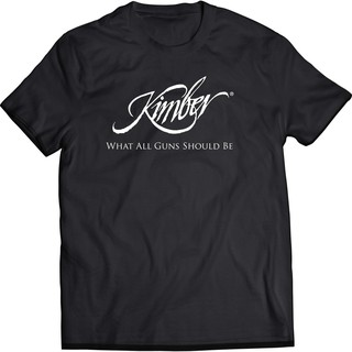 เสื้อยืดพิมพ์ลายโลโก้ kimber Firearms สำหรับผู้ชาย