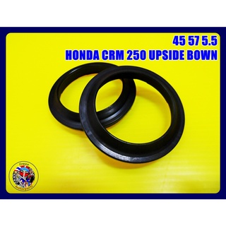 ซีลกันฝุ่นโซ๊คหน้า 45 57 5.5 สำหรับ HONDA CRM 250 UPSIDE BOWN Dust Seal Set