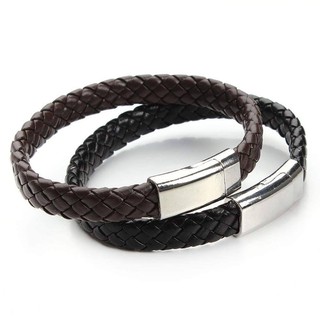 nn_braceletสายรัดข้อมือ RASTACLAT รหัส 177 กำไลข้อมือหนังถัก รุ่นหนังทรงแบนค่ะ