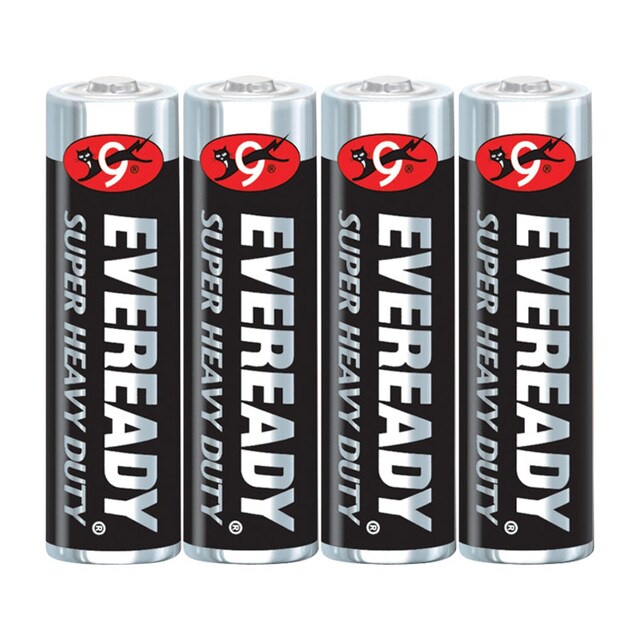 EVEREADY Super Heavy Duty Carbon Zinc ถ่าน  ไซส์ AA 1.5V แพ็ค 4 ก้อน R6 (1215) แท้ศูนย์