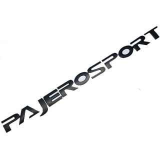 โลโก้ PAJERO SPORT ติดฝากระโปรงหน้า Logo PAJERO SPORT สีดำด้าน 1ชิ้น มีบริการเก็บเงินปลายทาง