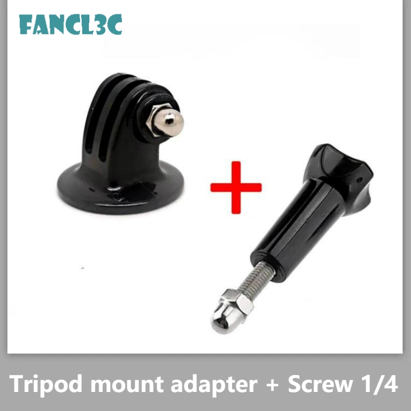 อะแดปเตอร์ขาตั้งกล้อง พร้อมสกรู 1/4 สำหรับ GoPro SJCam Xiaomi YI