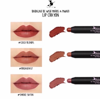 (แท้100%)Babalah Be Wish Marks &amp; Mwah Lip Crayon