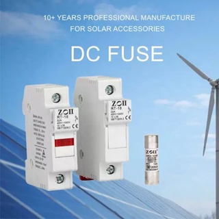 ฟิวส์และฐานฟิวส์กระแสตรง Fuse,Base Fuse DC ขนาด 10*38mm.แบบมีไฟโชว์เมื่อฟิวส์ขาด (จัดส่งทันที)